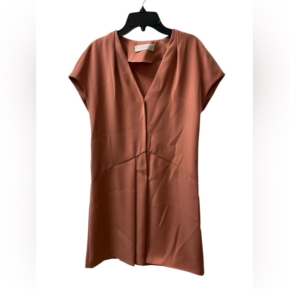 Cacharel Brick V-Neck Dress